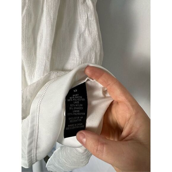 IZ Byer White Lace High Low Dress - Picture 7 of 12